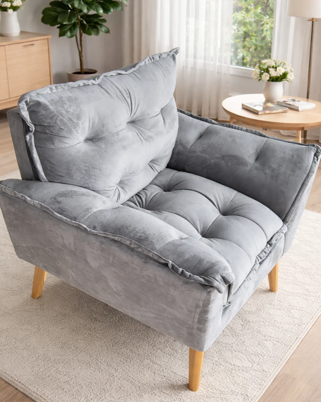 POLTRONA LUXO CINZA